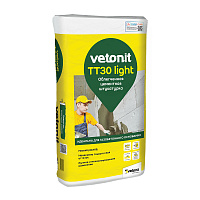 Штукатурка цементная Vetonit ТТ30 лайт облегченная 25 кг