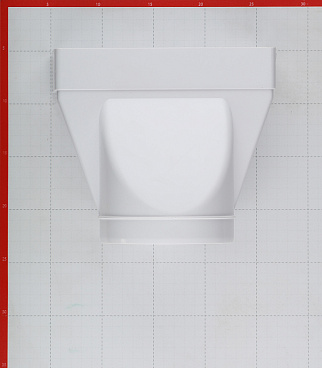 Соединитель эксцентриковый пластиковый для плоских воздуховодов 60х204 мм с круглыми d125 мм