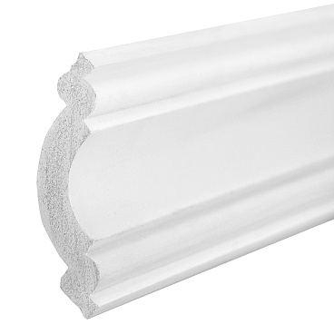 Плинтус потолочный из экополимера ударопрочный 49х49х2000 мм Cosca KX008