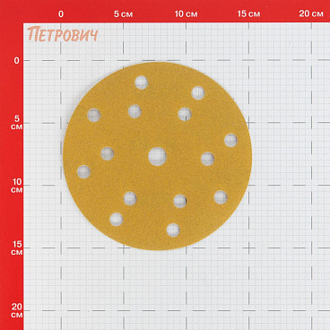 Диск шлифовальный КМ Gold d150 мм P240 на липучку бумажная основа (5 шт.)