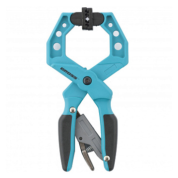 Струбцина ручная Gross клещеобразная пластиковая с храповым механизмом 38 мм (20801)