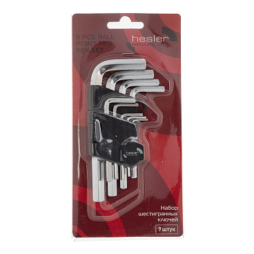 Набор шестигранных ключей Hesler 1,5-10 мм (9 шт.)