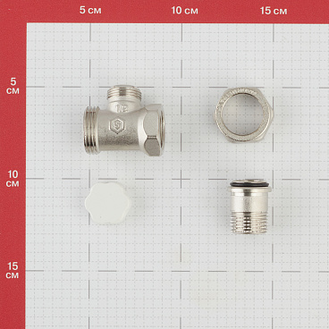 Клапан запорный Stout 1/2 НР(ш) х 1/2 ВР(г) для радиатора (SVL 1176 000015)
