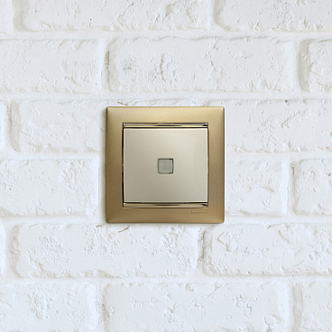 Выключатель Legrand Valena одноклавишный встраиваемый слоновая кость с подсветкой (695601)