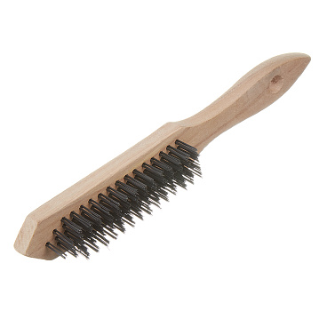 Кордщетка ручная Stayer металлическая 290 мм пятирядная с деревянной ручкой