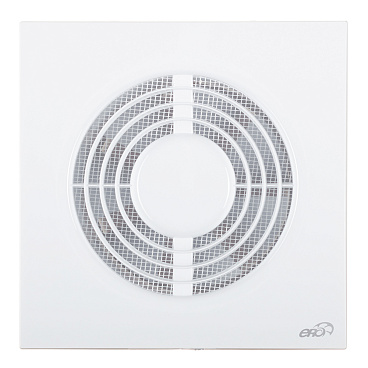 Вентилятор осевой Era Neo с обратным клапаном с антимоскитной сеткой 180х180 мм d125 мм белый