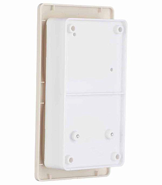 Блок выключатель и розетка Systeme Electric Glossa трехклавишный встраиваемый бежевый со шторками (GSL000278)