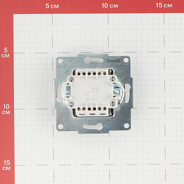 Выключатель Lezard Karina двухклавишный встраиваемый черный бархат с подсветкой (707-4288-112)