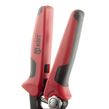 Пресс-клещи КВТ ПКВк-16у для обжима втулочных наконечников 0,25-16 кв.мм (74594)