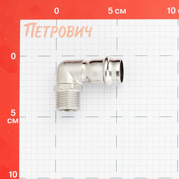 Угол Valtec (VTi.953.I.001804) 90° 18 мм х 1/2 НР(ш) нержавеющая сталь