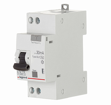 Автомат дифференциальный Legrand RX3 16А 1P+N тип AC 30 мА 6 кА (419399)