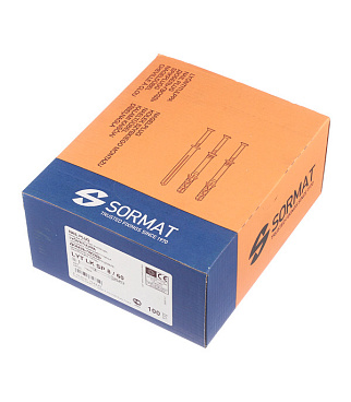 Дюбель-гвоздь Sormat 8x60 мм цилиндрическая манжета нейлон (100 шт.)