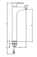 Смеситель для раковины LAPARET Аламера/ALAMERA высокий N2016202LPT