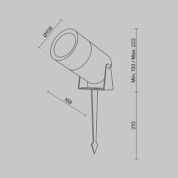 Ландшафтный светильник Outdoor O050FL-L15GF3K