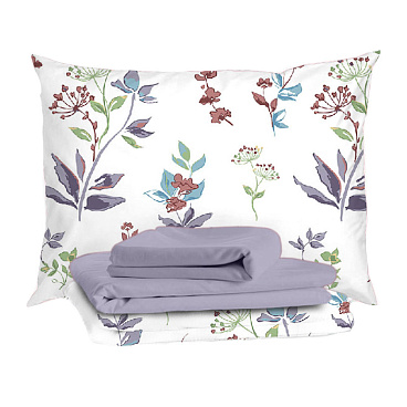 Комплект постельного белья 2-спальный тенсель Mona Liza Emma белый с простыней 215х240 см