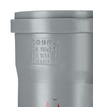 Труба канализационная Ostendorf HTEM d110x1500 мм пластиковая для внутренней канализации (115050)