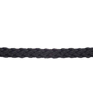 Шнур плетеный полипропиленовый 12 прядей черный d6 мм