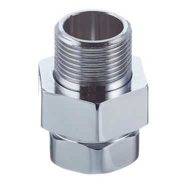 Американка прямая 3/4 ВР(г) х 3/4 НР(ш) хром латунная