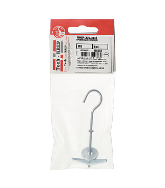 Дюбель складной пружинный L-образный крюк M3 85x10 мм (1 шт.)