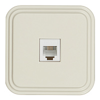 Розетка телефонная Svet накладная бежевая (0219-00021)