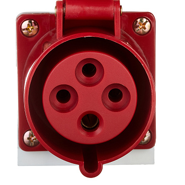 Розетка силовая угловая настенная EKF PROxima 3Р+РЕ 32 А 380 В IP44