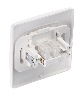 Розетка компьютерная Systeme Electric Blanca встраиваемая белая RJ45 (BLNIS045001)