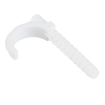 Фиксатор одинарный j-образный Henco 70 мм для металлопластиковых труб 16-32 мм белый (10 шт.) (JCLIP-1632)