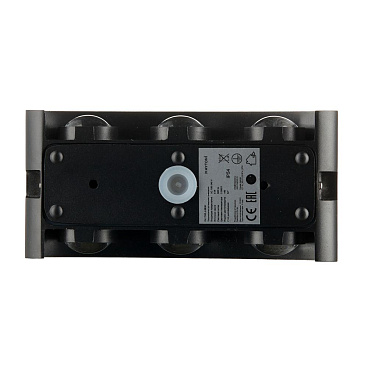 Светильник светодиодный садово-парковый настенный Maytoni Strato черный 3000К 6 Вт IP54 (O417WL-L6B3K)