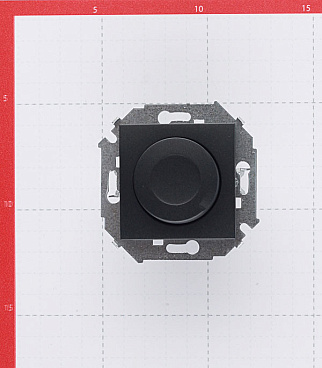 Диммер Simon 15 встраиваемый графит поворотно-нажимной (1591311-038)