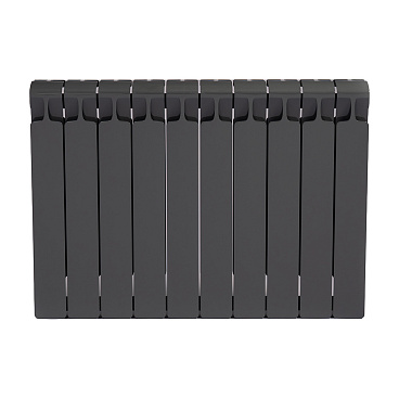 Радиатор биметаллический Rifar Monolit 500 мм 10 секций 3/4 боковое подключение серый