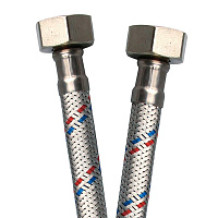 Подводка гибкая для воды 1/2 ВР(г) х 1/2 ВР(г) 50 см (1013062)