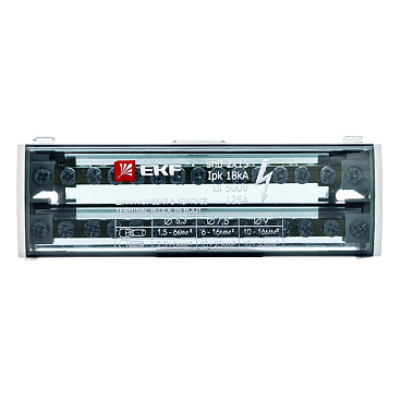 Шина нулевая EKF PROxima 2х15 отверстий в корпусе (sn0-2х15)