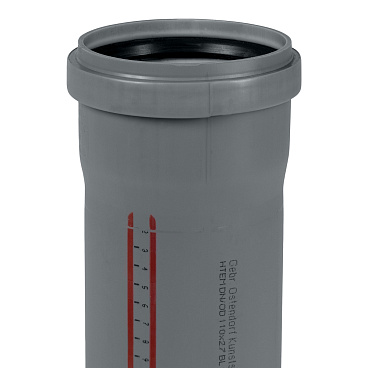 Труба канализационная Ostendorf HTEM d110x1500 мм пластиковая для внутренней канализации (115050)