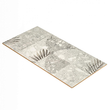 Плитка декор Нефрит Трани серая 1 600х300х9 мм