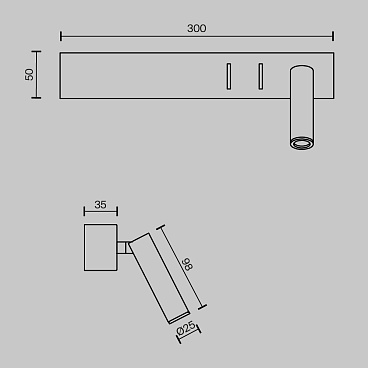 Настенный светильник (бра) Maytoni C031WL-L8W3K1