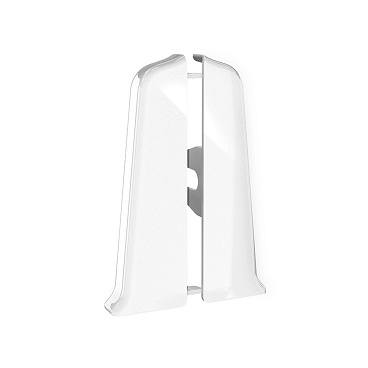 Заглушка торцевая Идеал Деконика 70 мм белый глянец левая-правая Г-профиль (2 шт.)