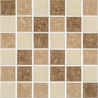 Мозаика Starmosaic Beige Matt бежевая керамическая 306х306х6 мм матовая