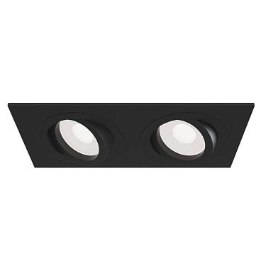 Светильник встраиваемый GU10 черный 100 Вт IP20 Maytoni Atom ДВО (DL024-2-02B)