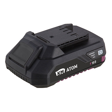 Аккумулятор КМ АТОМ 18 В 2Ач Li-Ion (BLI-18/2,1)