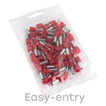 Наконечник штыревой втулочный изолированный EKF PROxima НШВИ 12 мм х 10 кв. мм (50 шт.)