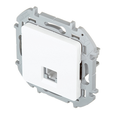 Розетка телефонная Legrand Inspiria встраиваемая белая RJ11 (673820)