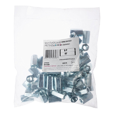 Гайка соединительная оцинкованная М8 х24 мм DIN 6334 (1 кг)