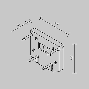 Комплектующие для встраиваемой трековой системы Technical TRA034D-EC-422W