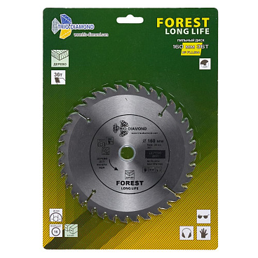 Диск пильный по дереву Trio-Diamond 160х20х1,4 мм 36 зубьев (FLL814)