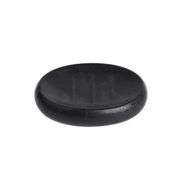 Мыльница для ванной Fora Tidal настольная керамика черная (FOR-TID036)