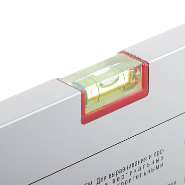 Правило-уровень алюминиевое 2 м 2 глазка Hesler