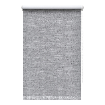 Рулонная штора блэкаут 160х175 см Decofest Каролина серая