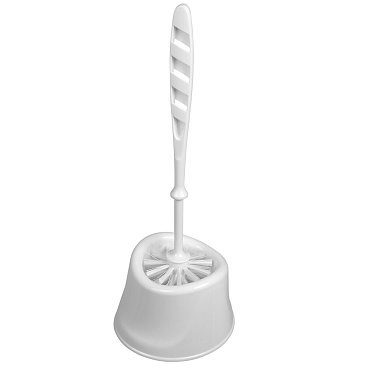 Ершик для унитаза Martika Капри напольный пластик белый (С336БЕЛ)