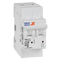 Автоматический выключатель модульный КЭАЗ OptiDin BM63 2P 10А тип C 4,5 кА 230/400 В (326802)