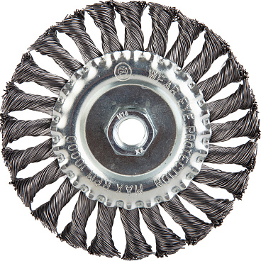 Корщетка для УШМ и УПМ Debever витая жесткая чашеобразная d75 мм М14 сталь
